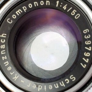 Objectif Schneider Kreuznach Componon 50/4 – Noir, Fabrication Allemande (occasion)